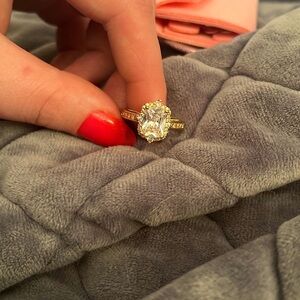 Cubic Zirconia Diamond Ring